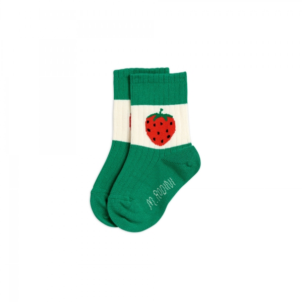 MINI RODINI Socken strawberry - green
